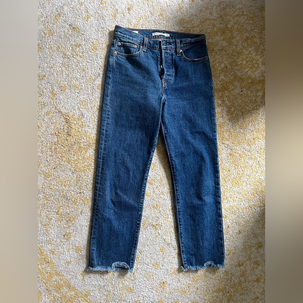 Levi's Women's Straight Leg Jeans - Dark Blue